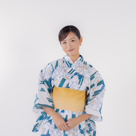emi kimono Jupiter blue×Light blue