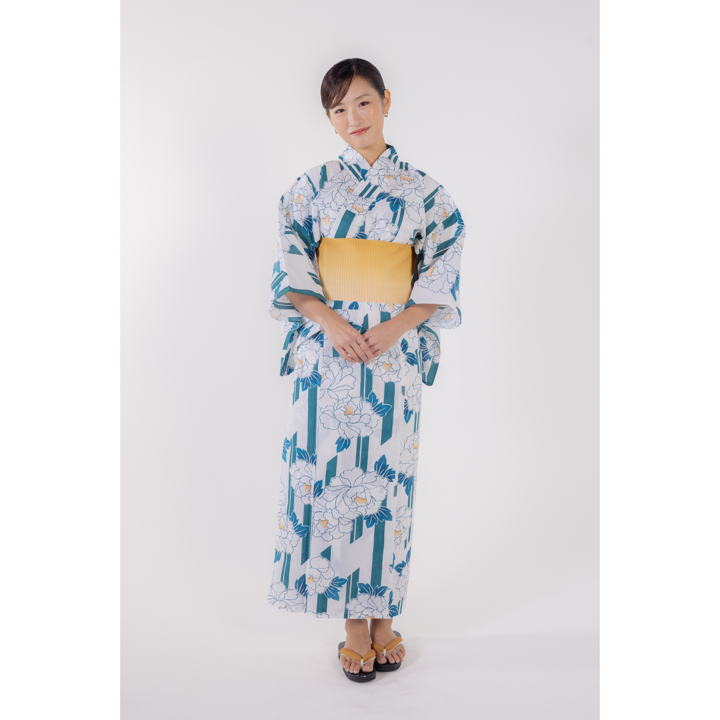 emi kimono Jupiter blue×Light blue
