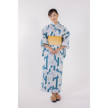 emi kimono Jupiter blue×Light blue