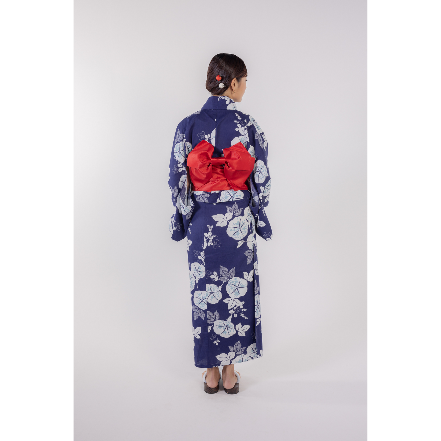 emi kimono Navy×Red