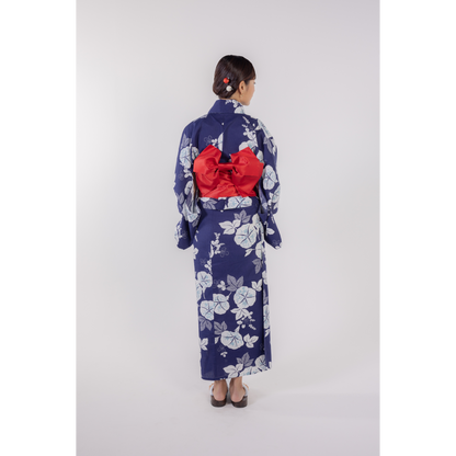 emi kimono Navy×Red